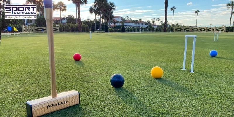 Bocce ball court construction