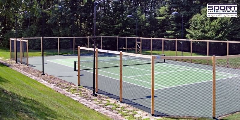 tennis court fencing standard