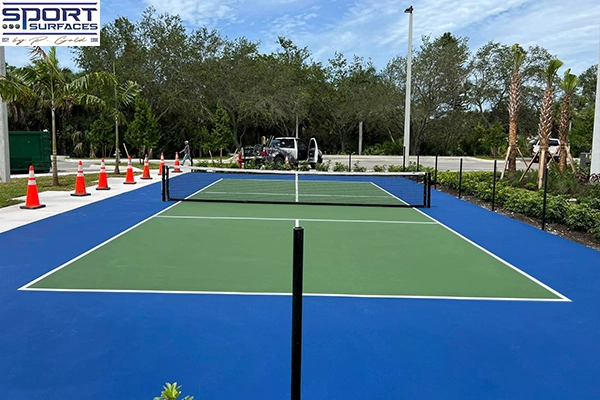 pickleball court construction