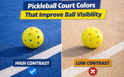 Pickleball Court Colors That Improve Ball Visibility